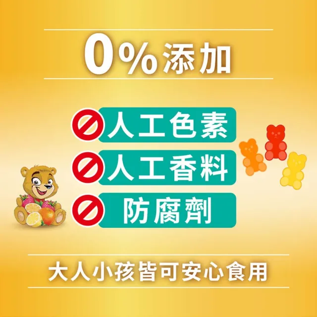 【Heilusan 好立善】維他命小熊軟糖 超值團購組24入組(共1440顆、綜合維他命、B群、補充營養 維他命C C)