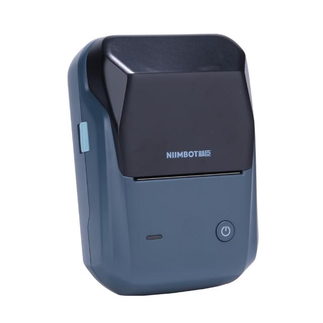 【NIIMBOT 精臣】附白色貼紙★B1標籤機-湖藍灰(台灣公司貨)