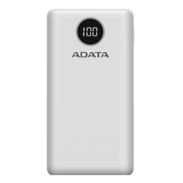 【ADATA 威剛】數位顯示電量20000mAh 3孔輸出 快充行動電源(P20000QCD)