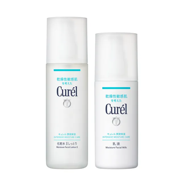 【Curel 珂潤官方直營】潤浸保濕經典組(輕潤型化粧水150ml+乳液120ml)