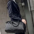 【KT DADA】大容量斜背包 旅行包 手提單肩包 商務包 多功能包包 包包男 皮革旅行袋 黑色包包 男生斜背包