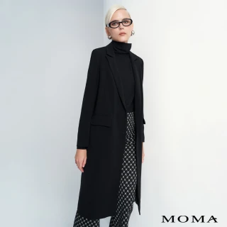 【MOMA】摩登長版都會西裝外套(黑色)