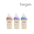 【hegen 總代理】金色奇蹟PPSU多功能方圓型寬口奶瓶 240ml(嫣粉/沁藍/漾紫)