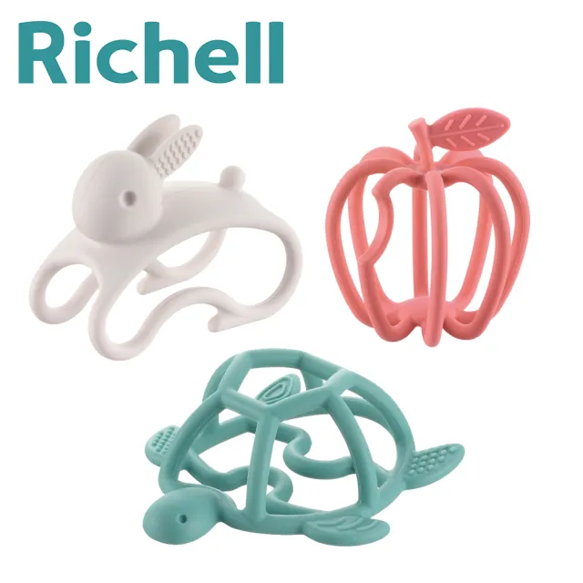 【Richell 利其爾】3D互動矽膠固齒器(3D互動)