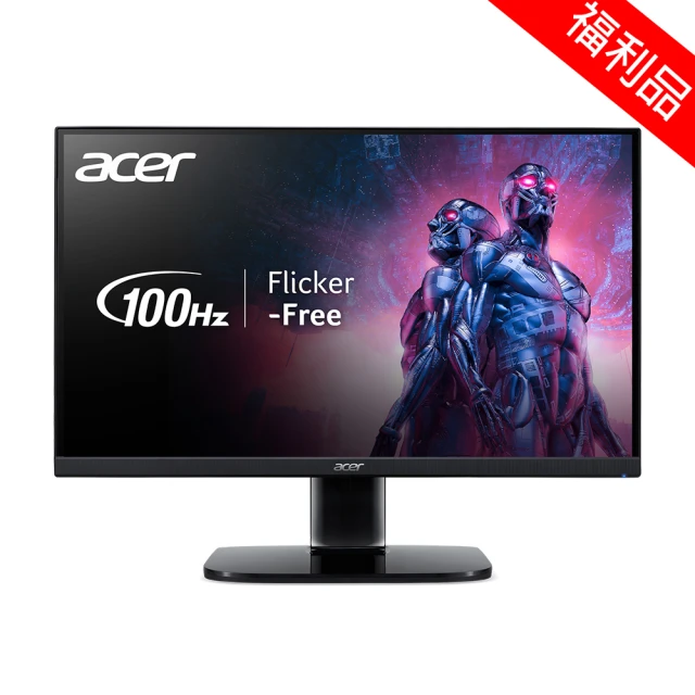 【Acer 宏碁】A福利品 KA220Q H 22型 VA 100Hz AMD FreeSync 廣視角螢幕