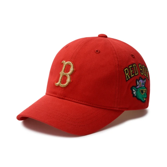 MLB 童裝 可調式棒球帽 童帽 龍年限定系列 紅襪隊(7ACPDN14N-43RDD)