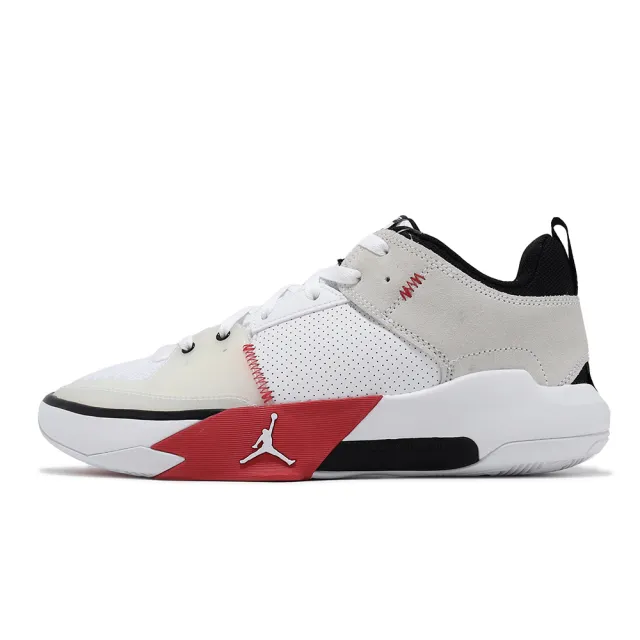 【NIKE 耐吉】籃球鞋 Jordan One Take 5 PF 男鞋 白 紅 氣墊 威少 忍者龜 麂皮 運動鞋(FD2336-106)