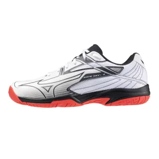 【MIZUNO 美津濃】休閒鞋 男鞋 女鞋 運動鞋 羽球鞋 GATE SKY 羽球鞋 紅白灰 71GA242103
