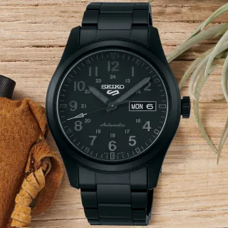 【SEIKO 精工】5 Sports系列 軍風時尚 機械腕錶 禮物推薦 送禮首選(SRPJ09K1/4R36-10A0N)