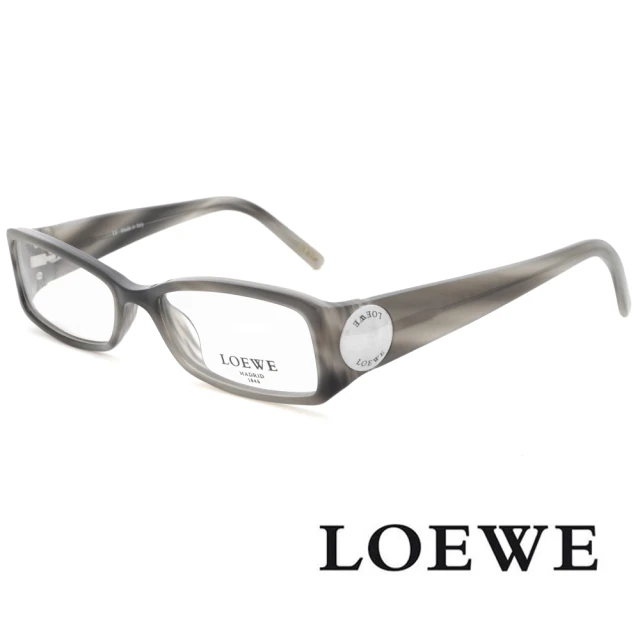 LOEWE 羅威 鎖鍊時尚經典皮革款 光學眼鏡(桃紅 - V