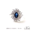 【KATE】銀飾 晶燦雪花天然藍寶石1.05ct純銀戒指(藍寶石/純銀戒指/活圍/九月生日石/生日禮物/情人禮物)