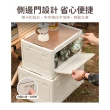 【日創生活】日式木蓋戶外折疊置物箱55L(收納箱 整理箱 收納盒)