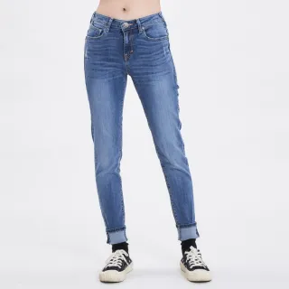 【5th STREET】女裝山形微鬆錐形褲-中古藍(山形系列)