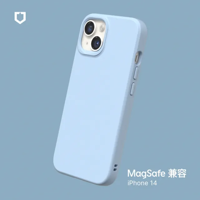 【RHINOSHIELD 犀牛盾】iPhone 14/13 6.1吋 SolidSuit MagSafe兼容 超強磁吸手機保護殼(經典防摔背蓋殼)