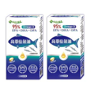 【友GO健康】95%高單位魚油EPA+DHA+DPA30顆X2盒(小顆好吞 適合全家人食用)