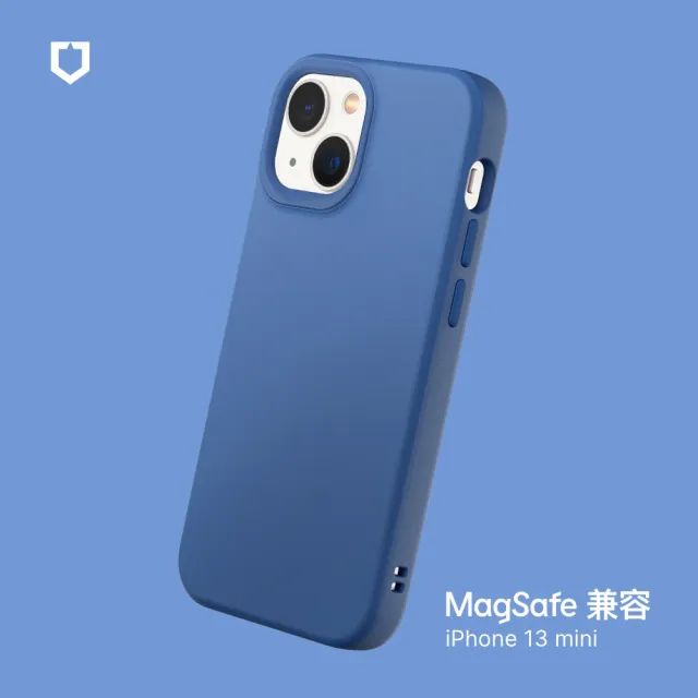 【RHINOSHIELD 犀牛盾】iPhone 13 mini 5.4吋 SolidSuit MagSafe兼容 磁吸手機保護殼(經典防摔背蓋殼)