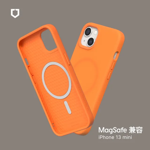 【RHINOSHIELD 犀牛盾】iPhone 13 mini 5.4吋 SolidSuit MagSafe兼容 磁吸手機保護殼(經典防摔背蓋殼)