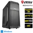 【微星平台】Processor雙核GT710 Win11P{花開堪折}文書電腦(Processor-300/H610/32G/500GB)