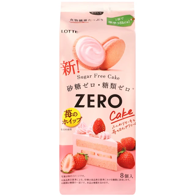 【Lotte 樂天】芳醇草莓風味蛋糕(69.6g)