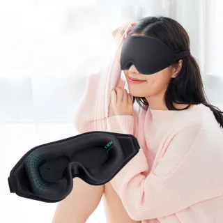 2入替換組 黑色3D立體眼罩(假睫毛、眼睛手術者可用)