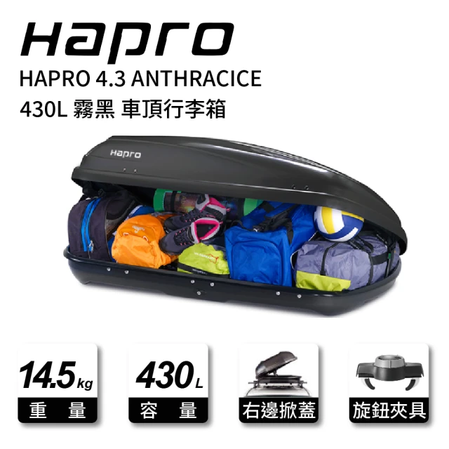 Hapro Zenith 8.6 440L 雙開車頂行李箱 
