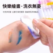 【ANTIAN】兒童雙頭繪畫塗鴉馬克筆 可水洗軟頭水彩筆 美術畫畫筆 染色筆 80色