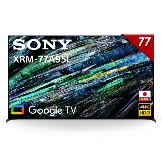 【SONY 索尼】BRAVIA 77型 4K HDR QD-OLED Google TV顯示器(XRM-77A95L)