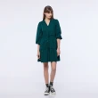 【NAUTICA】女裝 簡約素面七分袖洋裝(綠)