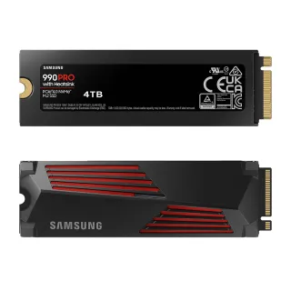 【SAMSUNG 三星】SAMSUNG 三星990 PRO 含散熱片4TB NVMe M.2 2280 PCIe 固態硬碟(MZ-V9P4T0CW)