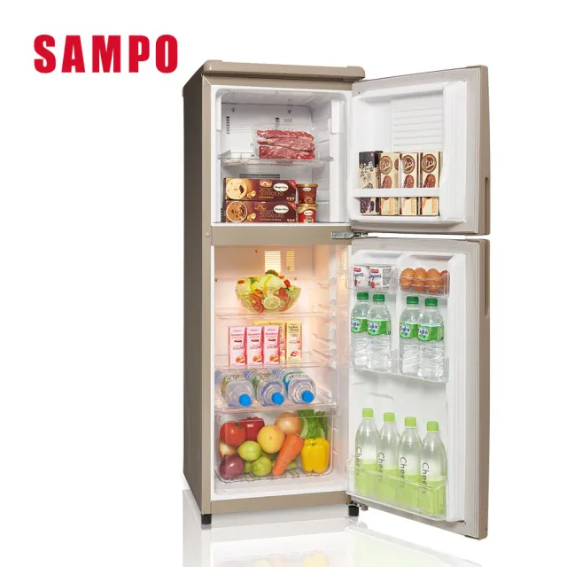 【SAMPO 聲寶】140公升一級能效經典品味系列定頻右開雙門冰箱(SR-C14Q-Y9)