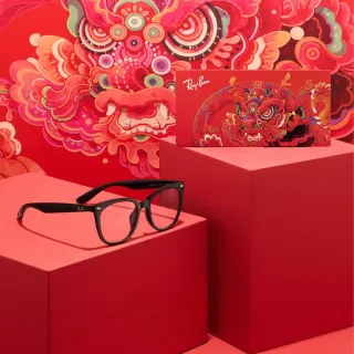 【RayBan 雷朋】2024龍年限量款☆ 貓眼方框光學眼鏡(RX4379VD-8343 53mm)