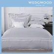 【WEDGWOOD】500織長纖棉Bi-Color素色鬆緊床包-紐曼經典灰(雙人150x186cm)