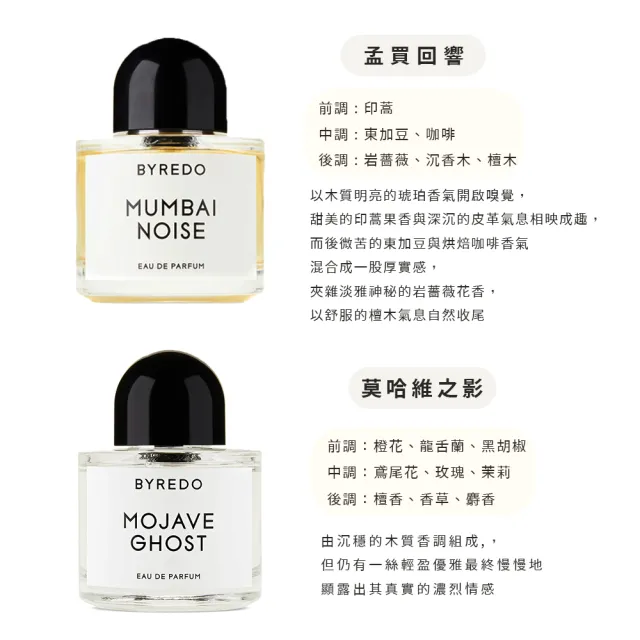 【BYREDO】淡香精 50ml 多款任選(國際航空版)