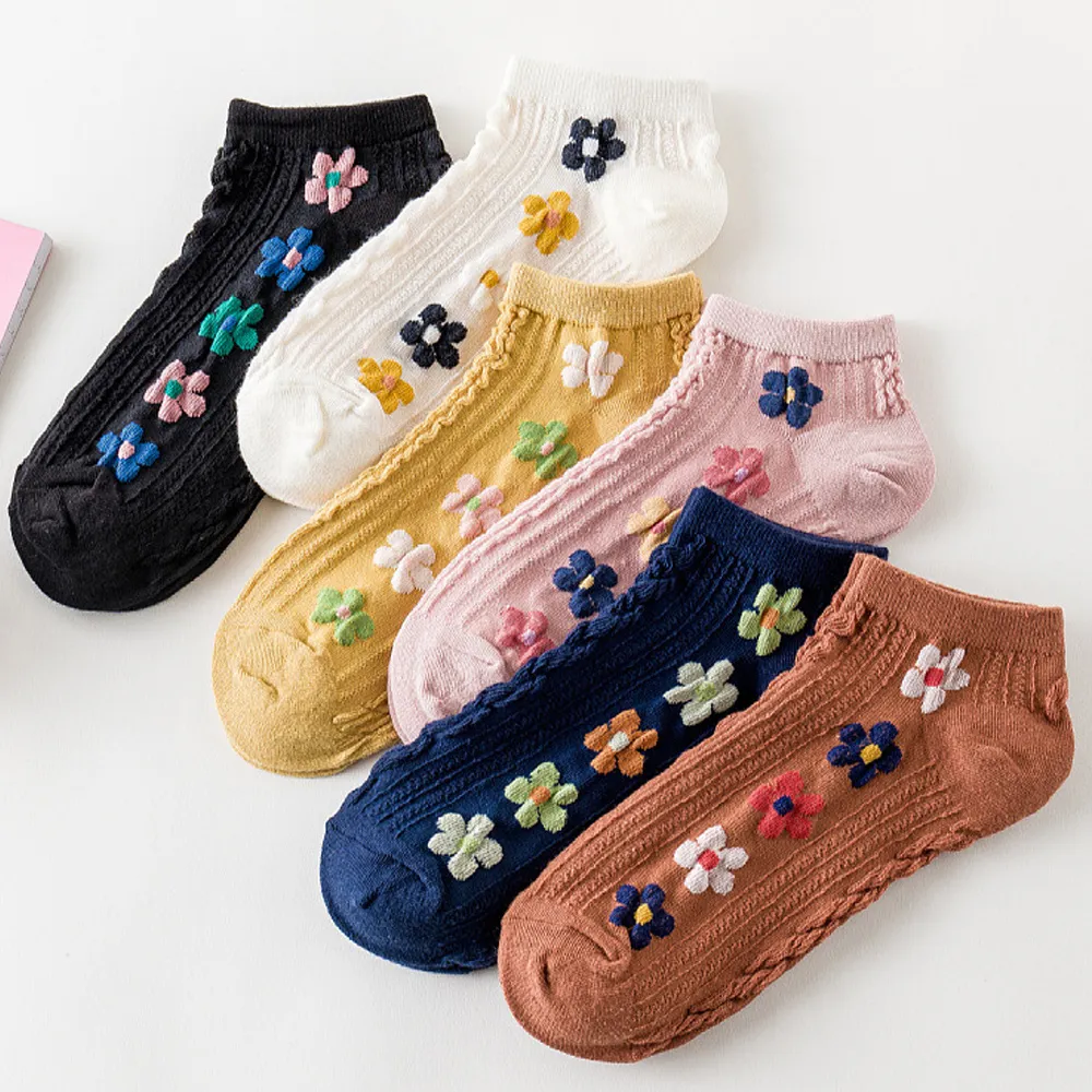 【Socks Form 襪子瘋】5雙組-日系棉質短襪(踝襪/棉襪/船型襪/女襪)