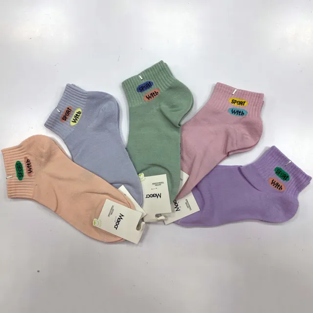 【Socks Form 襪子瘋】5雙組-日系棉質短襪(踝襪/棉襪/船型襪/女襪)