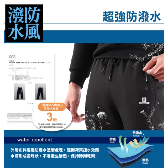 【JU SHOP】兩件組-SGS認證男女軟殼防寒 加絨保暖衝鋒褲 防風 防潑水 刷毛 休閒褲/長褲/運動褲(保暖/防寒)