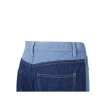 【FILA官方直營】#幻遊世界 女款 拼接雙色牛仔寬褲 牛仔褲-藍(5PNY-1446-BU)