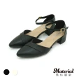 【MATERIAL 瑪特麗歐】女鞋 全尺碼23-27 跟鞋 MIT質感尖頭側釦跟鞋 T72118(跟鞋)