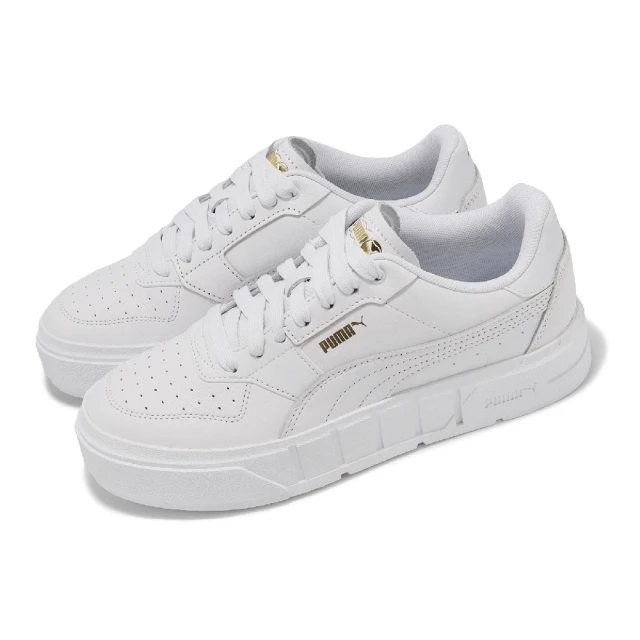 PUMA 休閒鞋 Cali Court Lth Wns 女鞋 白 金 皮革 低筒 燙金 小白鞋(393802-05)