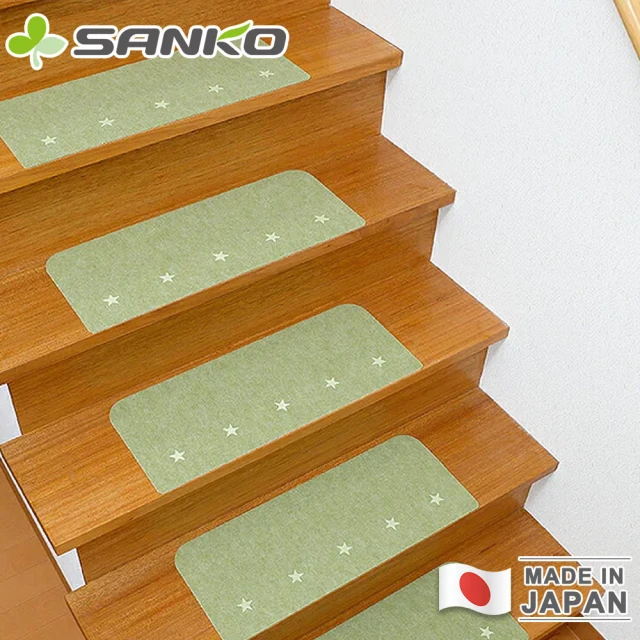 Sanko 日本製夜光止滑樓梯黏貼式地墊15入組(55x22cm)