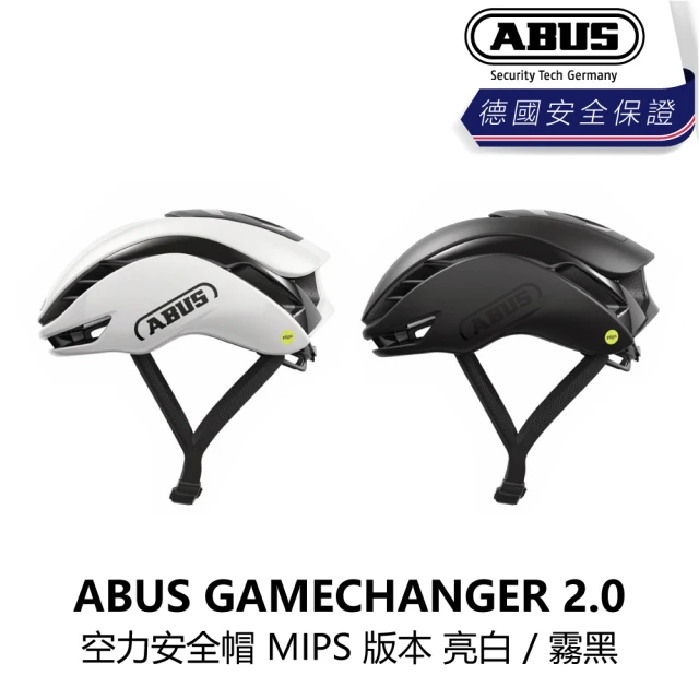 ABUSABUS GAMECHANGER 2.0 空力安全帽 MIPS 版本 亮白/霧黑(B1AB-G2M-XX00SN)