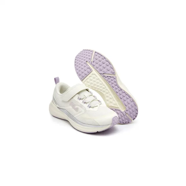 【FILA官方直營】KIDS NRE RX T7 KD 大童運動鞋-米白/紫(3-C147X-500)
