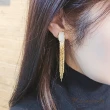 【焦糖小姐 Ms caramelo】合金 夾式 貓眼石耳環(夾式耳環)