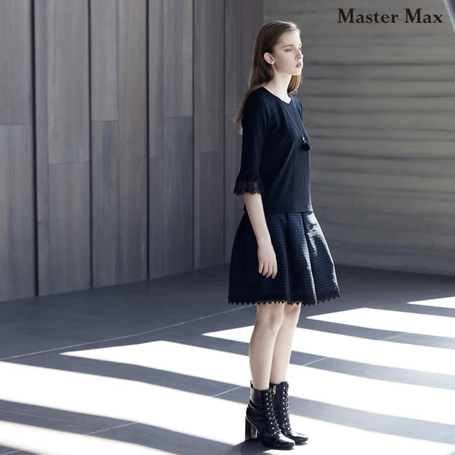 Master Max 單釦刷色合身九分牛仔褲(8323025