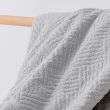 【OKPOLO】台灣製造厚磅希爾頓紋大浴巾-灰淺蓮3條入(厚實柔軟 遇水瞬吸)