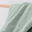 【OKPOLO】台灣製造厚磅希爾頓紋大浴巾-綠青瓷3條入(厚實柔軟 遇水瞬吸)