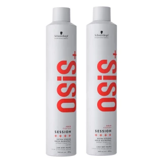 【Schwarzkopf 施華蔻】OSIS+ SESSION定型系列 -黑炫風/黑旋風 特強定型霧500ML ---買1送1(公司貨)