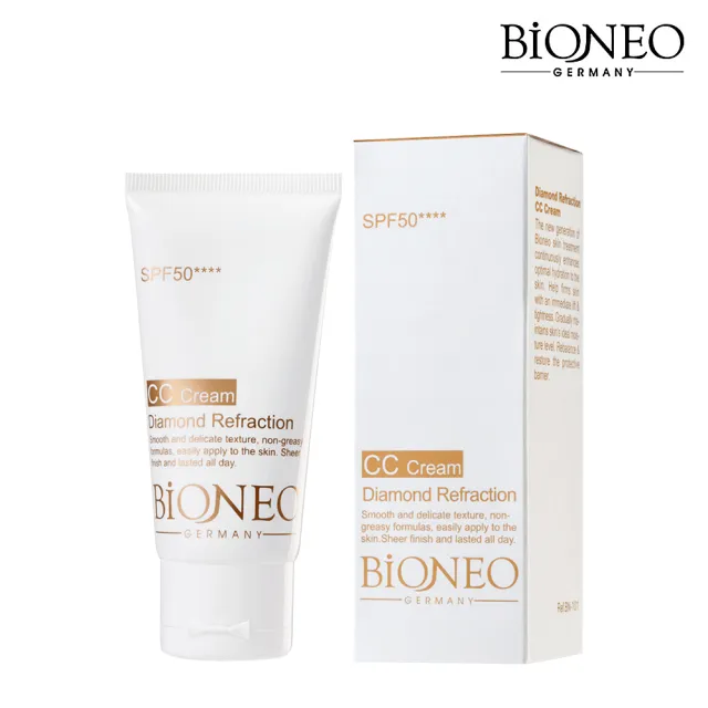 【Bioneo 德國百妮】粉鑽潤色CC霜SPF50****50ml(物理性防曬 清爽潤色 持妝力強)