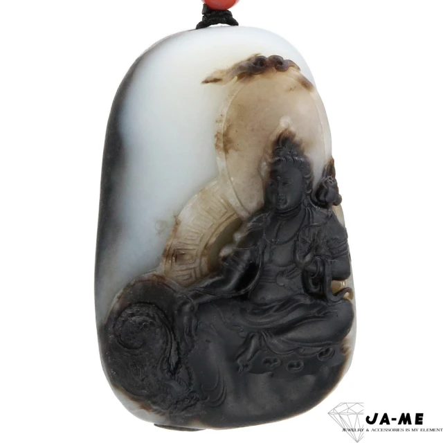 JA-ME 天然琥珀波羅的海頂級紅皮金絞白蜜水滴項鍊(24.