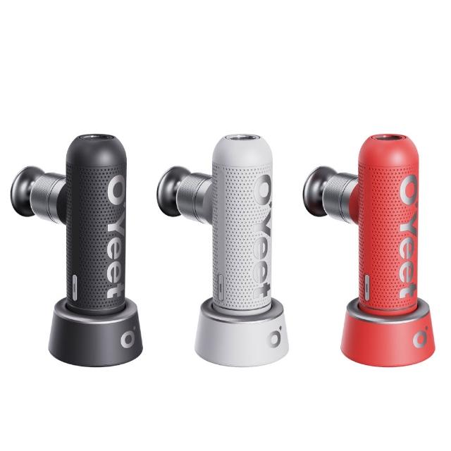  OYeet MG-M1 迷你按摩槍，輕巧僅0.33g，尺寸143x75x40mm，完美適合隨身攜帶。提供灰色、紅色、白色多色選擇，內含4款專業按摩頭及收納包，幫助緩解肌肉疲勞。中國製造，BSMI許可字號R39520，安全可靠。適合運動後恢復或日常按摩，高效SEO最佳化按摩器推薦！ 
